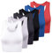 FEPITO 6Pcs Women’s Basic Crop Tops Sport Cotton Tank Tops Racerback Sleeveless Top Workout Shirts Crop Tanks for Women,Small-Medium