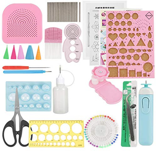Papierquilling Werkzeuge Set Papierquilling Werkzeug Quilling Werkzeuge mit Aufbewahrungsbox Art Craft Decoration (Farbe Random)