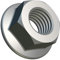 M5 Tuercas de Brida con Dentado de Bloqueo (Paquete de 50) Hex Chapado en Zinc de Acero Galvanizado para Pernos/Tornillos - Cierre Fastener Hexagonales Estándar Certificado DIN 6923 (5mm)