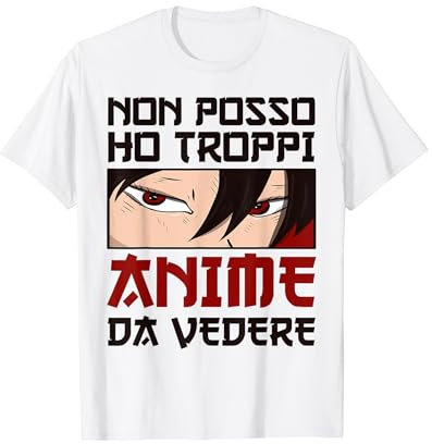 Regalo Divertente Gadget Anime Per Otaku Di Anime Giapponesi Maglietta