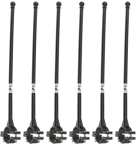 STOBOK 6 STK Fahrradfahnenmast Fahnenmasten für draußen LKW-Fahnenmast Motorrad Flaggen Fahnenmast am Lenker Fahnenmasthalterungen für Motorräder Fahnenstange Banner kleine Fahne Plastik