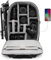CADeN Anti-Diebstahl-Design Kamerarucksack Tasche für Sony Canon Nikon DSLR/SLR Spiegellos Wasserdicht mit 15,6 Laptopfach, USB-Ladeanschluss, Stativhalterung, Regenschutz, Schwarz L