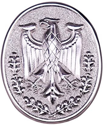 Bundeswehrabzeichen Adler Anstecknadel Bundeswehr Büchsenbrosche in Silber mattiert