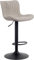 CLP Barhocker Linus I Höhenverstellbarer Tresenhocker, Farbe:Taupe, Material:Stoff