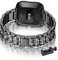 Bling Metall Armbänder für Fitbit Versa 3/ Versa 4/ Fitbit Sense/Sense 2 Armband, Funkelnd Diamant Metall Ersatz Armband kompatibel mit Fitbit Versa 3/ Versa 4/ Fitbit Sense/Sense 2 (B)