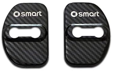 BRALEM 2 Pezzi Auto Coperchio Serratura Portiera per Smart 453 451 450 Fortwo Forfour, Antiruggine Anti Corrosivo Copri Serrature Portiere Coperture Protettive Accessori Protezione Interni