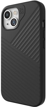 ZAGG Denali Snap iPhone 15/14/13 Case - Drop Protection (16ft/5m), Dual Layer Textured Cell Phone Case, No-Slip Design, MagSafe Phone Case, Black
