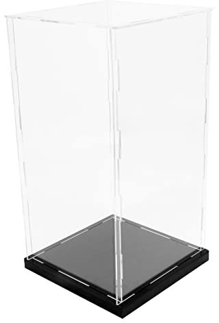 TOYANDONA 1 Boîte Couvercle Anti-poussière De La Boîte D'affichage Vitrines en Verre Support Carré Support De Bureau Vitrine De Figurines Vitrine en Verre Un Verre Acrylique Modèle