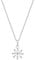 Prinzessin Lillifee Kette mit Anhänger 925 Sterling Silber Mädchen Kinder Halsschmuck, mit Zirkonia synth., 35+3 cm, Silber, Schneeflocke, Kommt in Schmuck Geschenk Box, 2036941