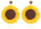 TOECCY Rattan Ohrringe für Damen Sonnenblumen Tropfen Ohrringe Boho Ohrringe Böhmische Statement Ohrringes Schmuck Geschenk für Frauen Sommer, Strand (Sonnenblumenfarbe）
