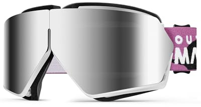 OutdoorMaster Seagull Dirt Bike Goggles, Motorradbrille, faltbare ATV-Brille für Männer Frauen Jugend, Anti-Beschlag, 100% UV-Schutz