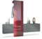 Vladon Garderobe Carlton Set 1, Made in Germany, Flur-Garderobe aus Deko-paneel, Schubladen-Kommode & Schuhschrank, Anthrazit matt/Bordeaux Hochglanz (209 x 193 x 35 cm)