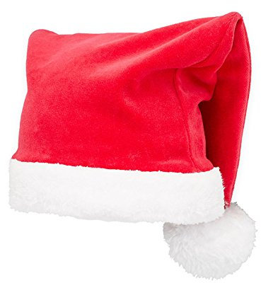 NAME IT Kinder Mütze Weihnachtsmütze Nikolaus Mütze Weihnachten rot mit Bommel (52-53)
