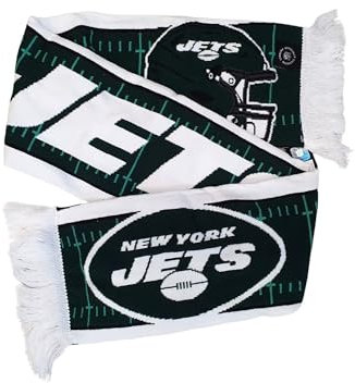 Great Branding New York Jets NFL HD Jaquard Scarf Grün Weiß Schal - Stk