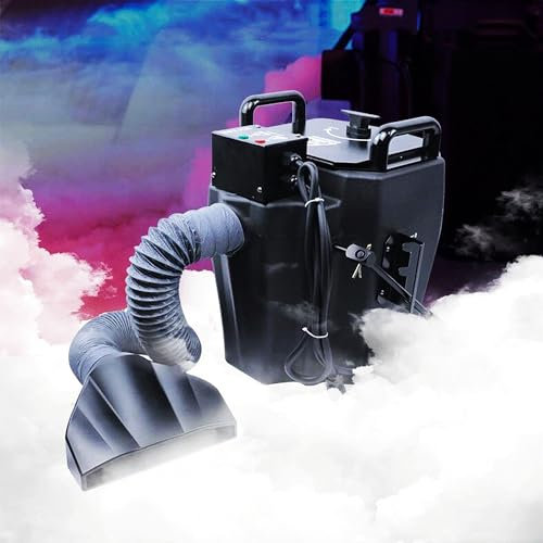 WTTTTW Máquina de Niebla de Hielo seco, máquina de Hielo seco con Efecto de Escenario de 6000 W con Tubo, máquina de Niebla Baja Máquina de Humo de Hielo seco