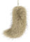 Asudaro Fuchsschwanz Anhänger, Kunstpelz Schwanz Anhänger Plüschschwanz Schlüsselanhänger Fell Schwanz Keychain Charm Anhänger für Geldbeutel Auto Geldbörse, 25CM Grasgelb