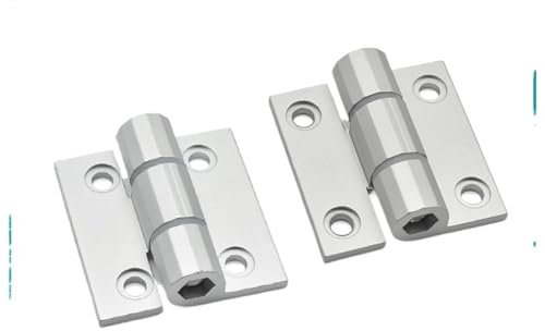 1 Uds. Bisagra de posicionamiento de bisagra de torsión de aluminio ajustable blanca de 60 * 59MM for bisagra de puerta de gabinete(XK509-S37W)