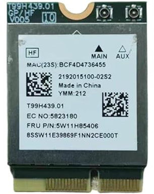 WiFi 7 Card MT7927, Laptop WiFi Card, WiFi Card with Bluetooth, Adapter Latency, Ultra-Low WiFi Chip