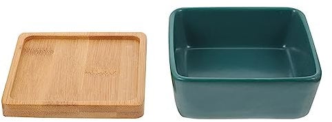 VANZACK Ceramic Cat Food Bowl Pet Feeder Base Tray Kitten Bowls Stand Pet Water Container Simple Structure