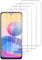 Dlxiks Protector de Pantalla para Xiaomi Redmi Note 10 5G/Xiaomi Poco M3 Pro, Cristal templado Antiarañazos,Dureza 9H, fácil instalación, Sin Burbujas, Antiarañazos, HD Transparente, 4 Unidades