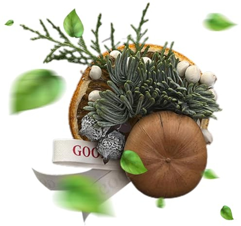 WJnflQN Dried Flower Auto Lufterfrischer - Künstliche Trockenblume Auto | Lufterfrischer - Innendekor Auto Parfüm Dekoration mit Tannenzweigen und Tannenzapfen für Auto Fahrzeug