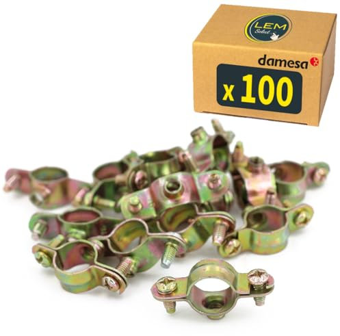 Lot de 100 - Collier de serrage simple pour tube Ø16 - fixation Atlas plomberie