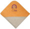 Wolimbo Kapuzenhandtuch personalisiert mit Namen und Motiv - Greige Camel - 100x100cm - für Baby und Kinder Babyhandtuch/Kinderhandtuch/Badetuch