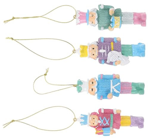 Ciieeo Christmas Nutcracker Pendant Resin Decor Hanging Ornament Traditional Nutcracker Craft