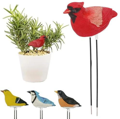 Soil Moisture Sensor,Bird Shaped Soil Moisture Meter, Decorative Bird Shaped Long Probe Hygrometer Moisture Sensor, Automatic Plant Moisture Water Meter for Houseplants Indoor Outdoor Garden Lawn