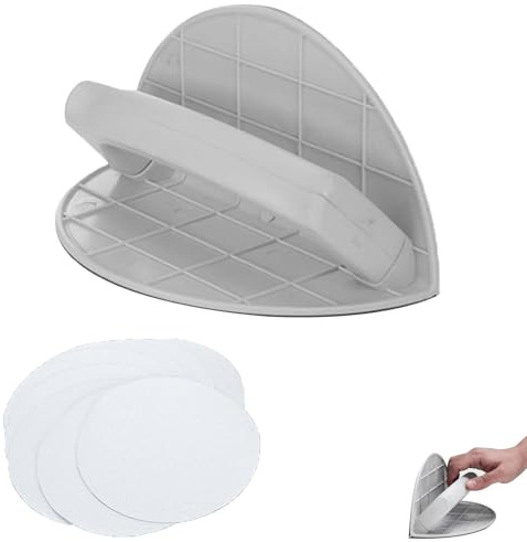 Eckenschleifer, Selbstklebendes Halbrundes Winkelschleifwerkzeug, 1 Set Mit 10 Schleifpapieren, Ideal für Enge Ecken und Kurven, DIY Projekte, Wandschleifset Zum Polieren und Schleifen