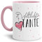 Tasse mit Spruch für die Weltbeste Tante - Kaffeetasse/Familie/Geschenk-Idee/Mug/Cup/Innen & Henkel Rosa