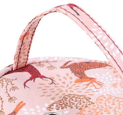 Hztyyier Garnaufbewahrungstasche Knitting Organizer Bag Tragbare Strick-Einkaufstasche für Webwerkzeuge mit Multiteilertasche(Small Barrel)