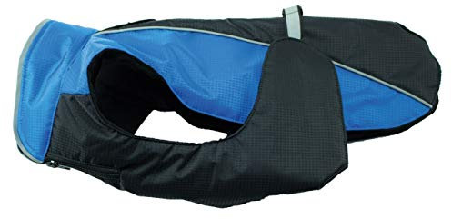 Jeggo Hundemantel Wintermantel Allwetter Mantel Regen Jacke Hunde Weste XXS XXL (XS, Schwarz/Blau)