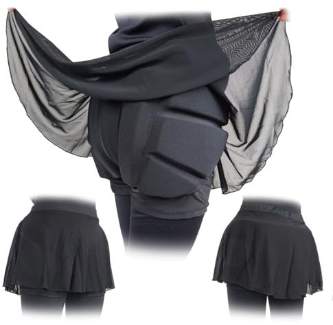 Skating Spirit Gepolsterte Skating-Shorts, schützende Crash-Hose, integrierter Mash-Rock, bedeckt Steißbein, Hüftpolster, Größe M