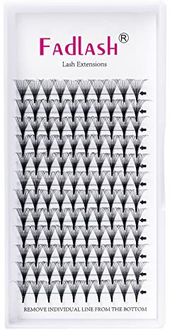 Wimpern Fächer Volumen Wimpern 12D 0,07mm D Curl 10mm Russian Volumen Wimpern Extensions Vorgefertigte Lüfter Premade Russian Lashes Wimpernextensions(12D-0.07-D, 10mm)