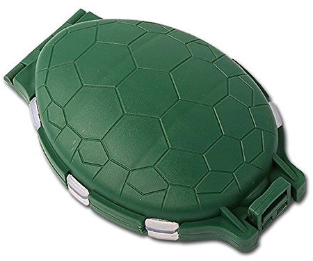 Ocobudbxw 12 Fächer Turtle Angelköder Haken Aufbewahrung Tackle Case Tasche Werkzeugkasten
