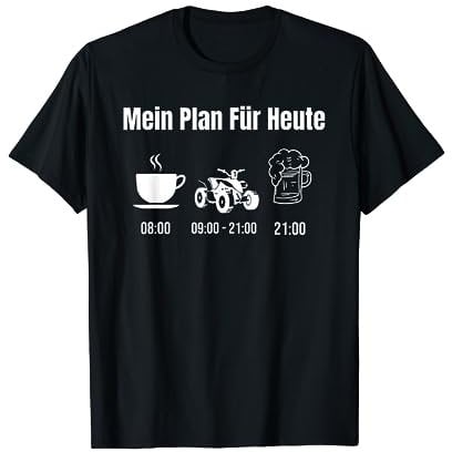 Plan Für Heute Quad Fahren Quad ATV Quad Zubehör Motorrad T-Shirt
