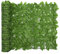 vidaXL Balkon Sichtschutz mit Grünen Blättern Windschutz Balkonverkleidung Balkonbespannung Sichtschutzhecke Terrasse Zaun 500x100cm