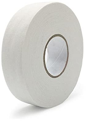 UKUSI Hockey Stick Tape, HandleTape 2.5cm*25m Racket Grip Polyester-Cotton Field Hockey Stick Grip Tape Suitable for Hockey Squash Racket Badminton Grip Skipping Rope Fishing Rod (White)