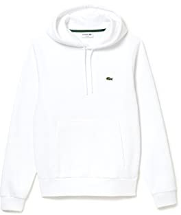 Lacoste Herren Sh9623 Sweatshirts, weiß, S