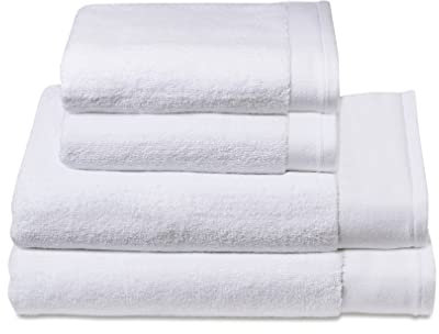 Cottera® Premium 4er Set in Hotel & Spa Qualität, Weiß | 2 Duschtücher 70x140 cm 2 Handtücher 40x70 cm | 100% feinste Baumwolle Oeko-TEX® 600 g/m² nachhaltig langlebig weich | Made in Portugal