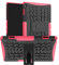 Dlahaby Protective Case for Lenovo Tab M10 TB-X605F/ TB-X605L/ TB-X505F/ TB-X505L,Silicone + PC with Stand Function Cover for Lenovo Smart Tab M10 10.1 Inch 2018 Tablet,Hot pink