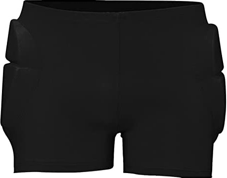 Anwangda Gepolsterte Shorts, Radsport-Shorts, Hüftschutz, 3D-gepolsterte Shorts für Skateboarden, Snowboarden, Skaten, Reiten, Radfahren (schwarz, Größe: L)
