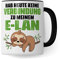 Tasse lustig Geschenk, Hab heute keine Verbindung zu meinem E-lan Geschenkidee Kaffeebecher Kaffeetasse Tasse mit Spruch lustig Humor Witztasse Ironie Sarkasmus (Weiß/Schwarz)