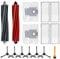 Fixbetter Kit d'accessoires pour Roborock S8+, S8 Pro Ultra Robot Aspirateur Pièces de rechange, 2 brosses en caoutchouc, 2 sacs à poussière, 6 brosses latérales, 4 filtres, 1 brosse