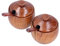 MOUMOUTEN Wooden Round Salt Pot, Retro Spice Jar Salt and Pepper Seasoning Pot with Lid and Spoon, Cooking Utensil Kitchen Tool for Sugar Tahini (2 PCS)