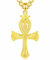 INFUSEU Ankh Kette, 925 Sterling Silber Altägyptisches Symbol Ankh Kreuz Auge Des Horus Anker Ägyptischer Gold Anhänger Auge Des Anubis Schmuck Geschenke für Damen Herren