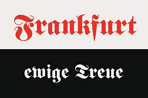 U24 Aufkleber Frankfurt ewige Treue Flagge Fahne 12 x 8 cm Autoaufkleber Sticker