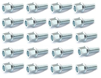 ROBUST 20x Radschrauben Radbolzen M14x1,5 mm für Audi A2 A3 A4 TT Seat Ibiza Leon Skoda Fabia Octavia Superb Volkswagen Arteon Caddy Golf Polo Touran T-Roc 431601139A 8D0601139A