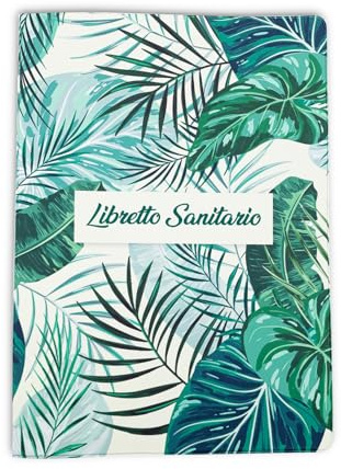 Nemau - Custodia Libretto Sanitario in Gomma Espansa – Per Neonato, Bambino o Adulto – Formato Universale – Fabbricazione Francese – Lavabile, Resistente, Pratica - Modello Verde Tropicale